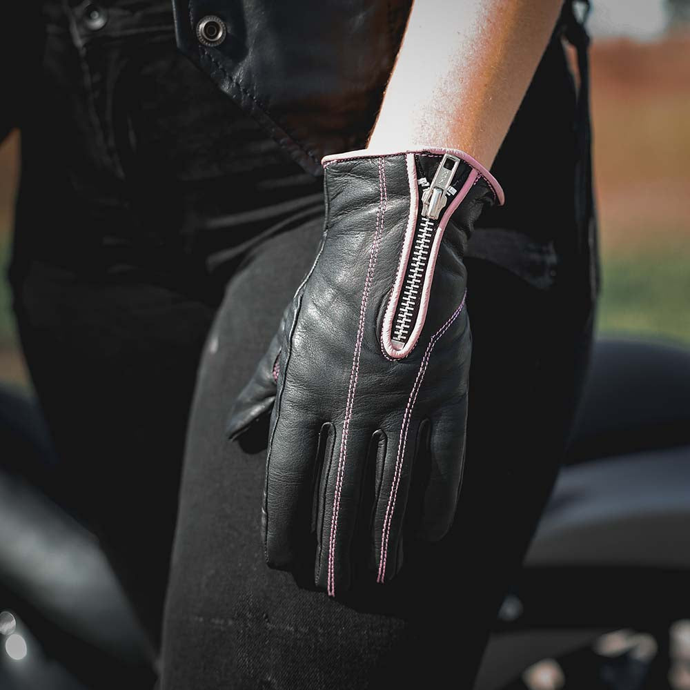 PURPLE ZIPPER GLOVE