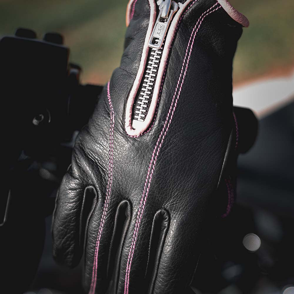 PURPLE ZIPPER GLOVE
