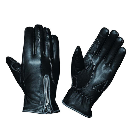 BLACK ZIPPER GLOVES