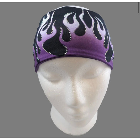 CLASSIC PURPLE FLAMES HEADBAND