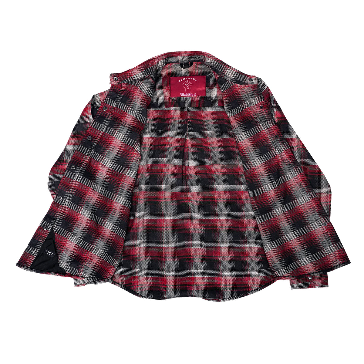 ASHROSE WOMEN'S MAROON PLAID FLANNEL SHIRT