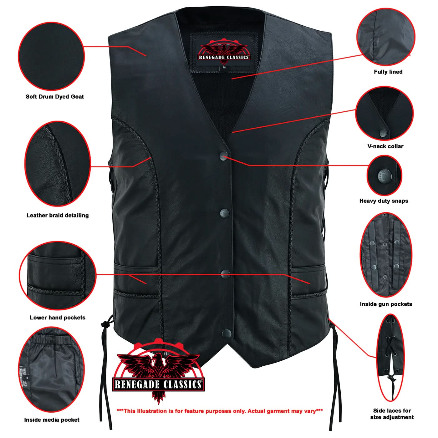 BRANDY ULTRA THIN BRAIDED VEST