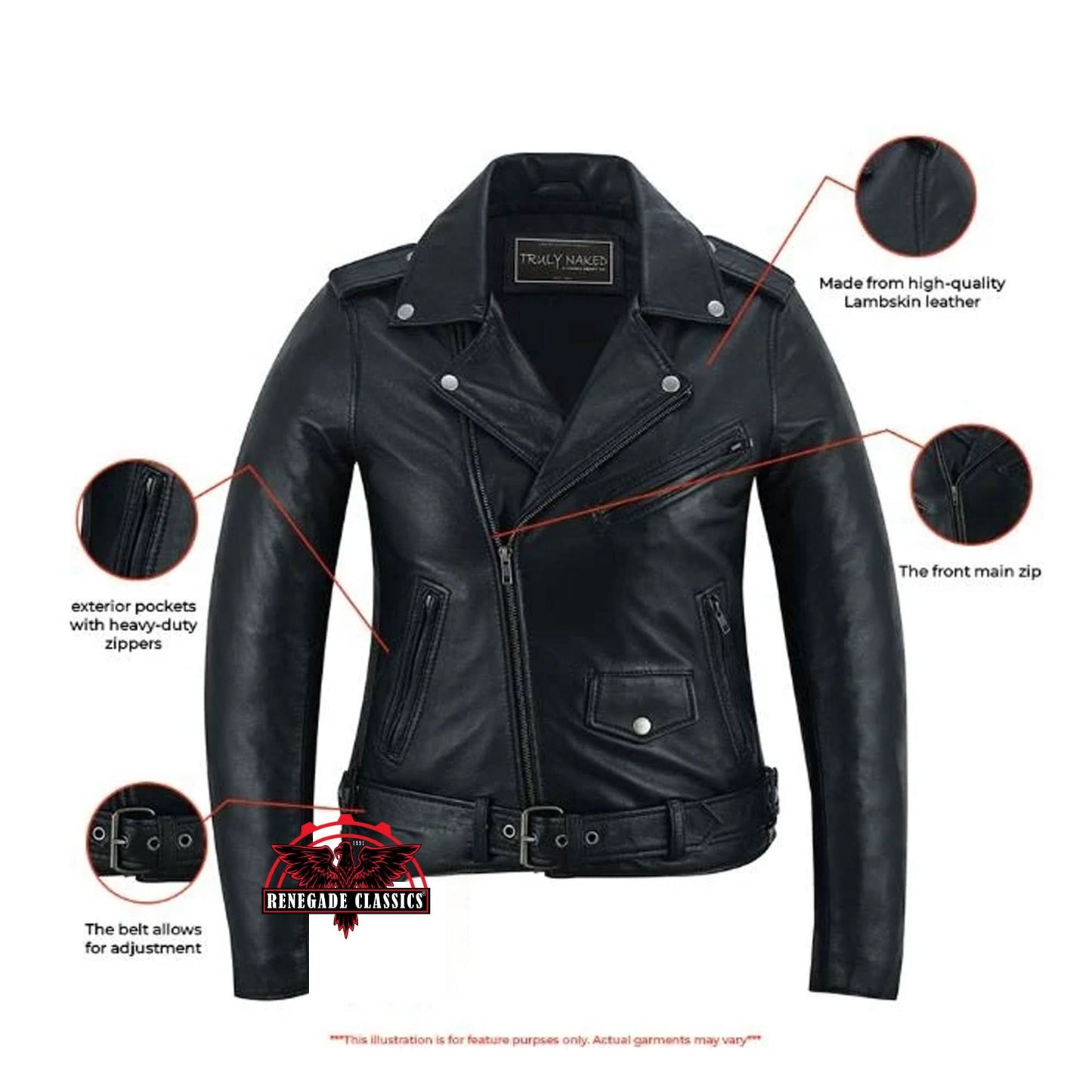 NIGHT SHINE WOMEN'S LEATHER JACKET