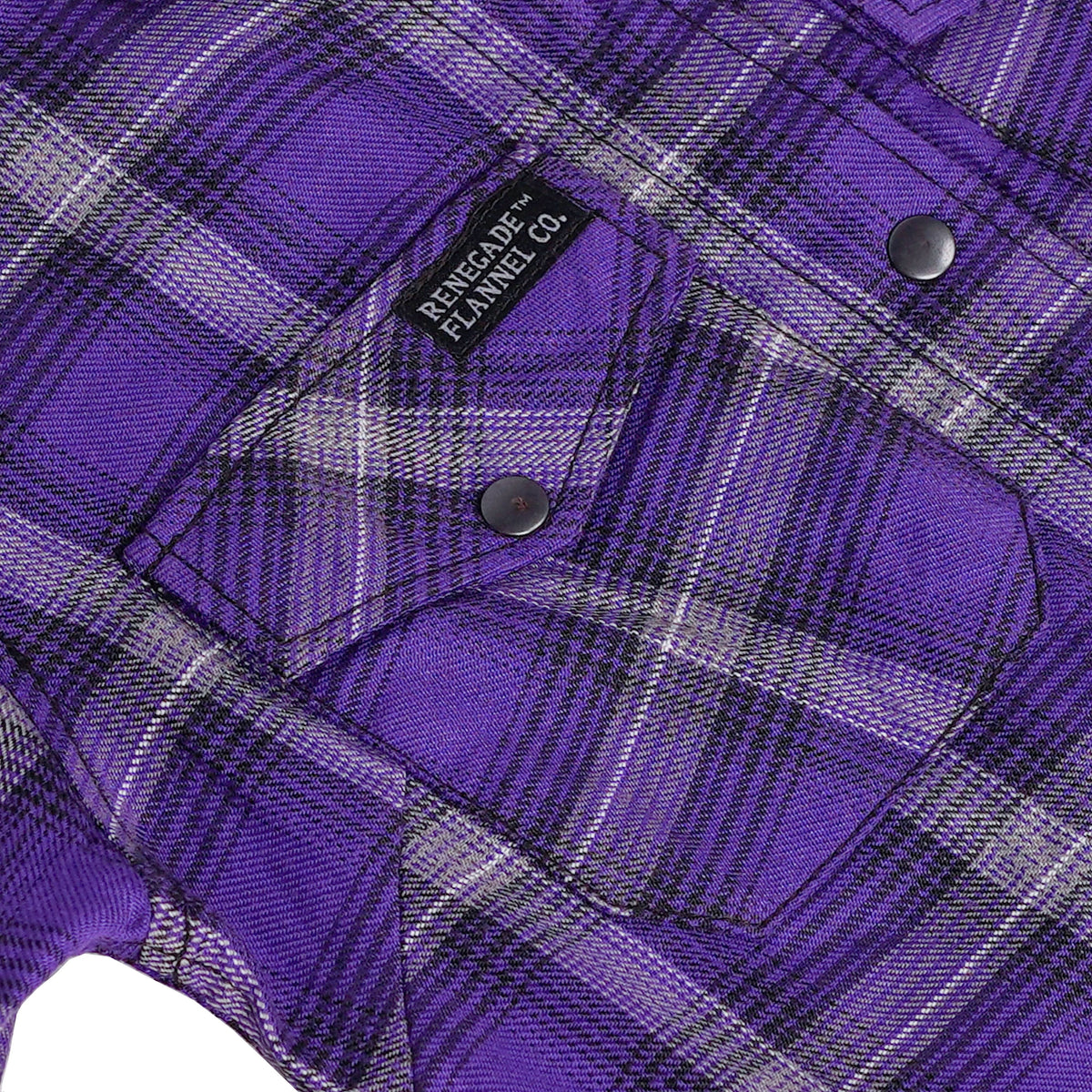 DUSKBERRY WOMEN'S FLANNEL PURPLE & GRAY SHIRT