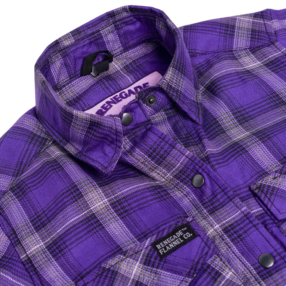 DUSKBERRY WOMEN'S FLANNEL PURPLE & GRAY SHIRT
