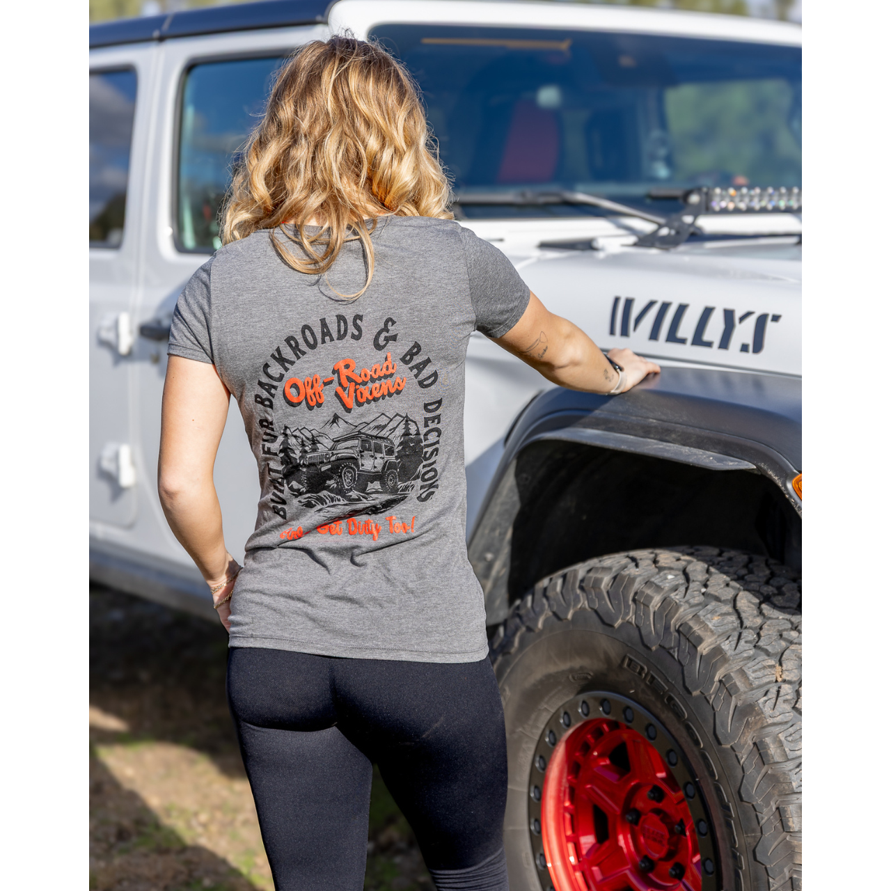 BACKROADS & BAD DECISIONS V NECK TEE