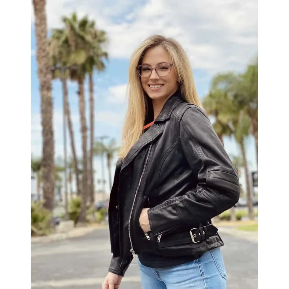 Women's Updated Lightweight Stylish M/C Jacket