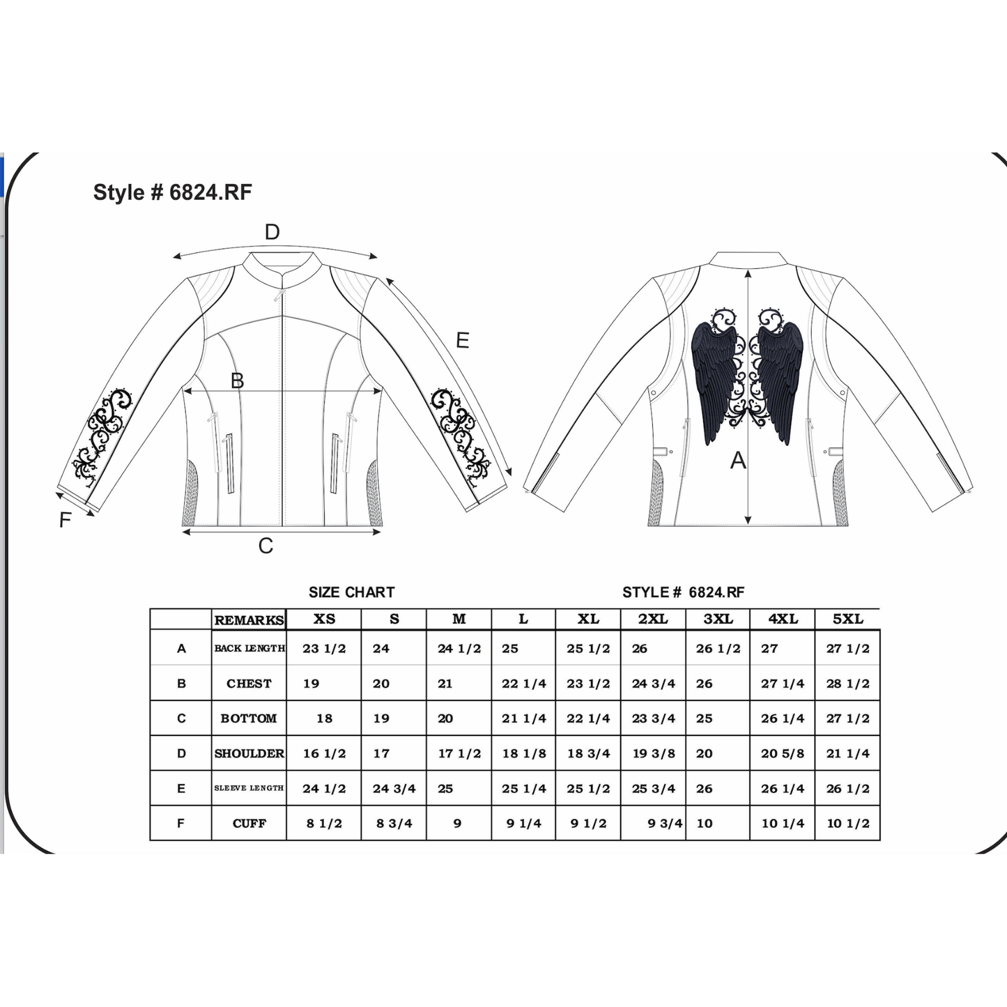 ANGEL WING LEATHER JACKET