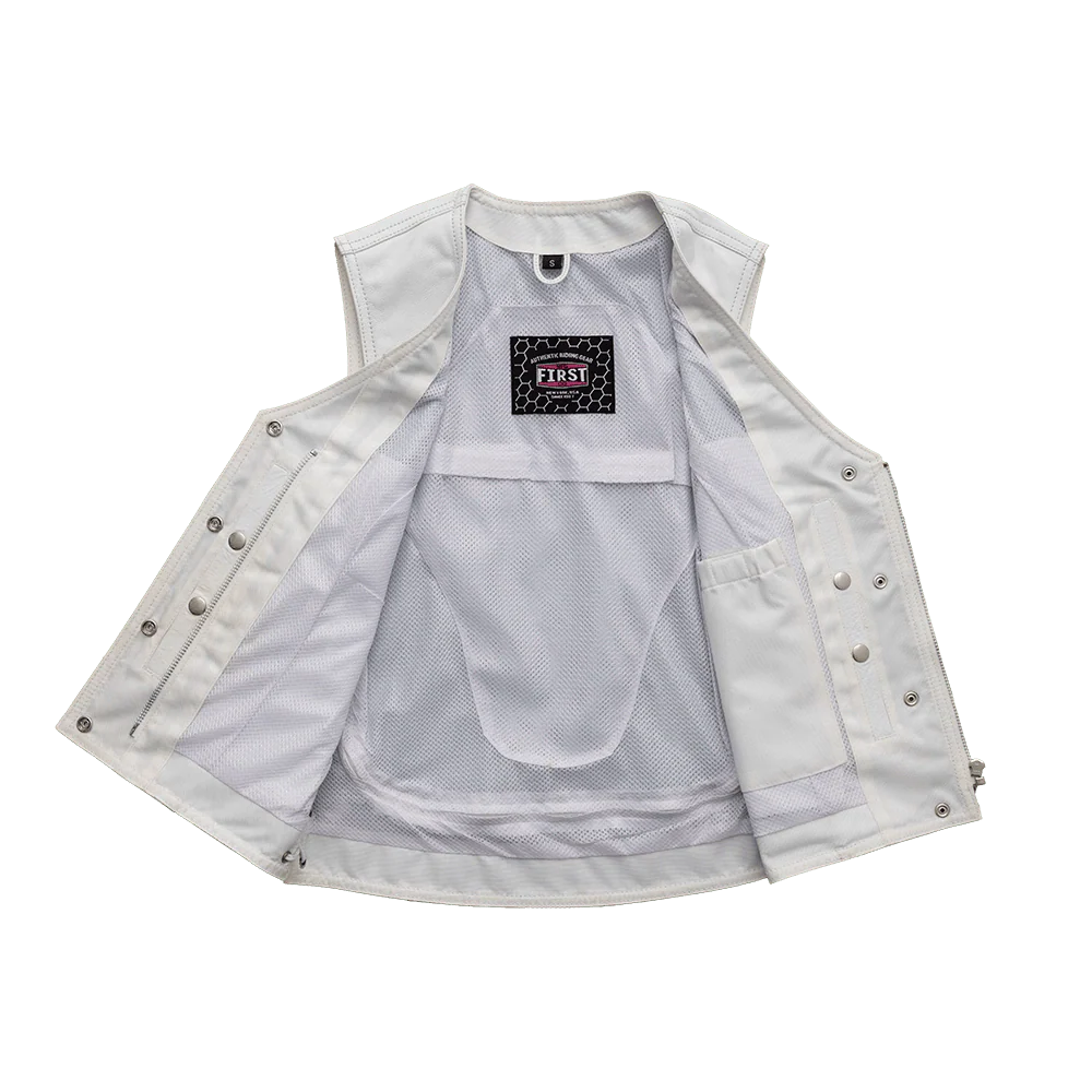 BERYL WHITE LETHER VEST