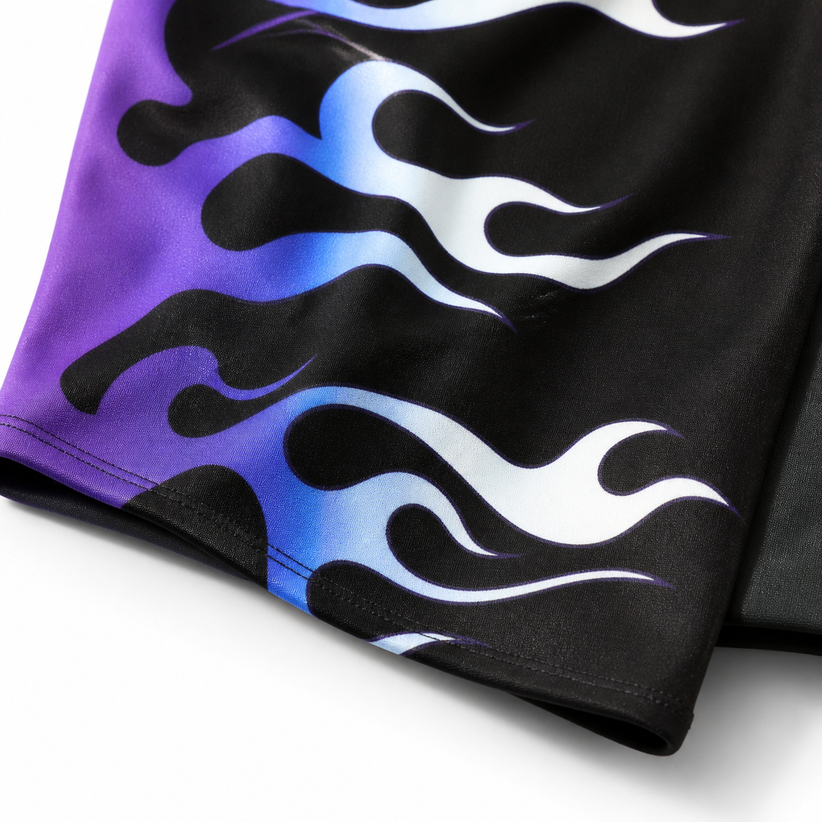Blue Flame headband fabric and print detail