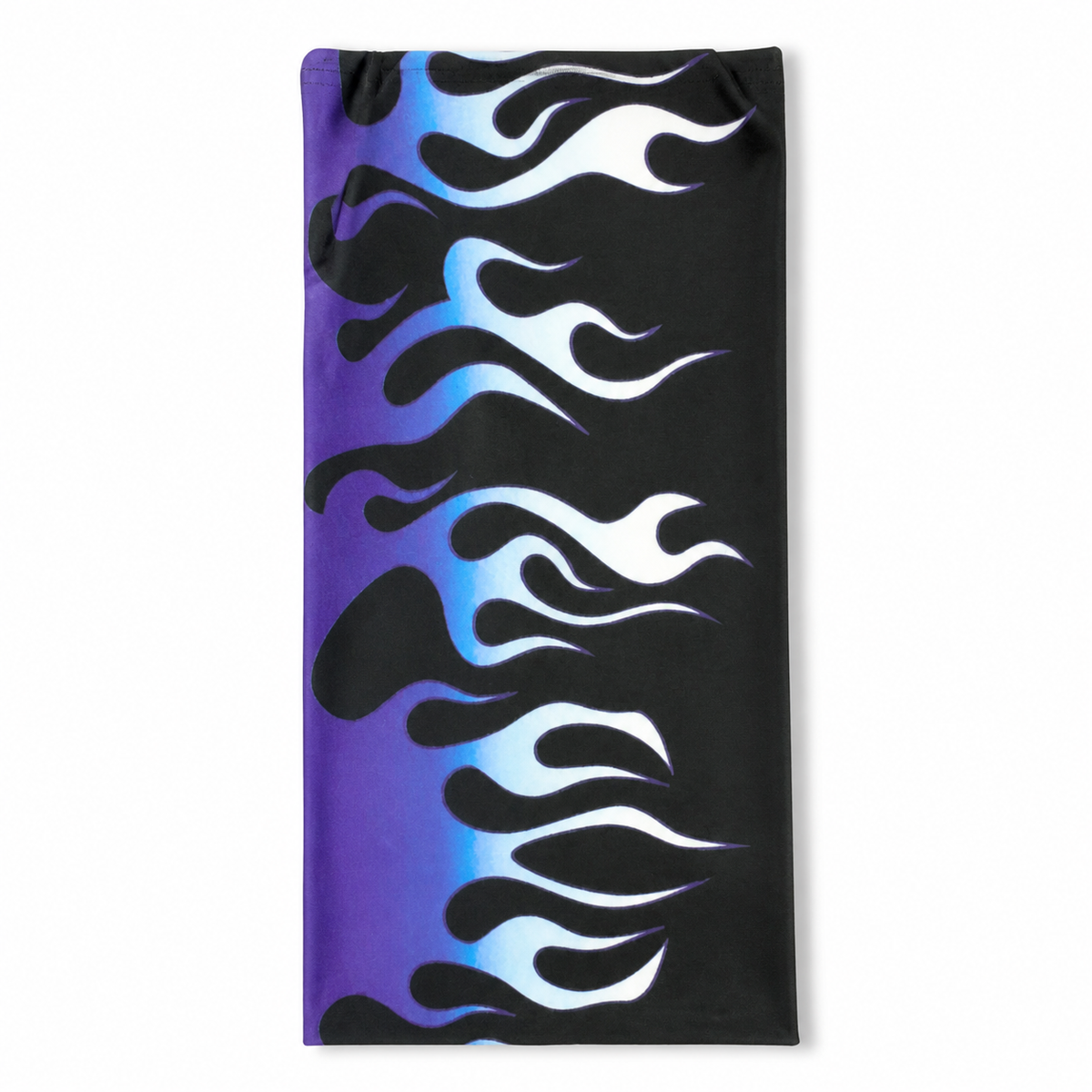 Blue Flame headband laid flat, full product view