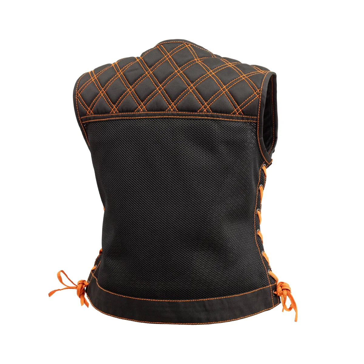 BONNIE MOTO QUILTED MESH VEST