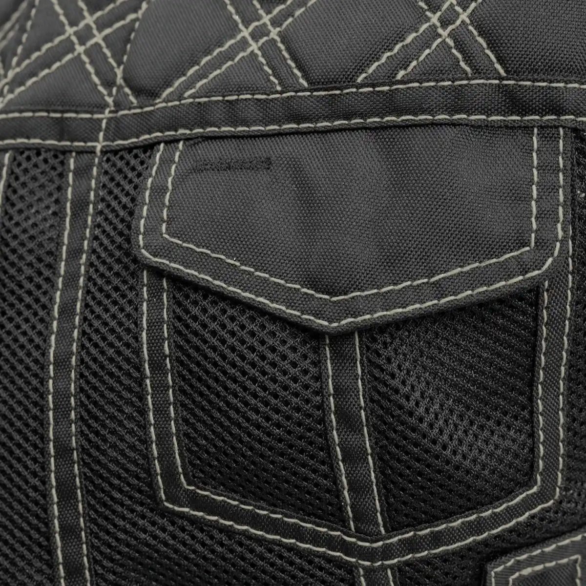 BONNIE MOTO QUILTED MESH VEST