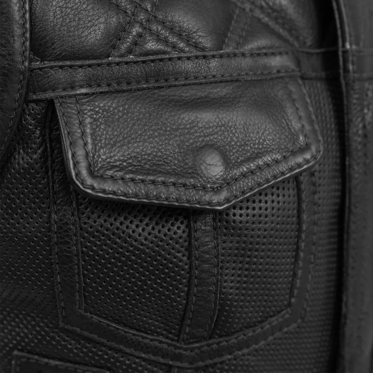 BONNIE PERFORATED WOMEN'S LEATHER VEST
