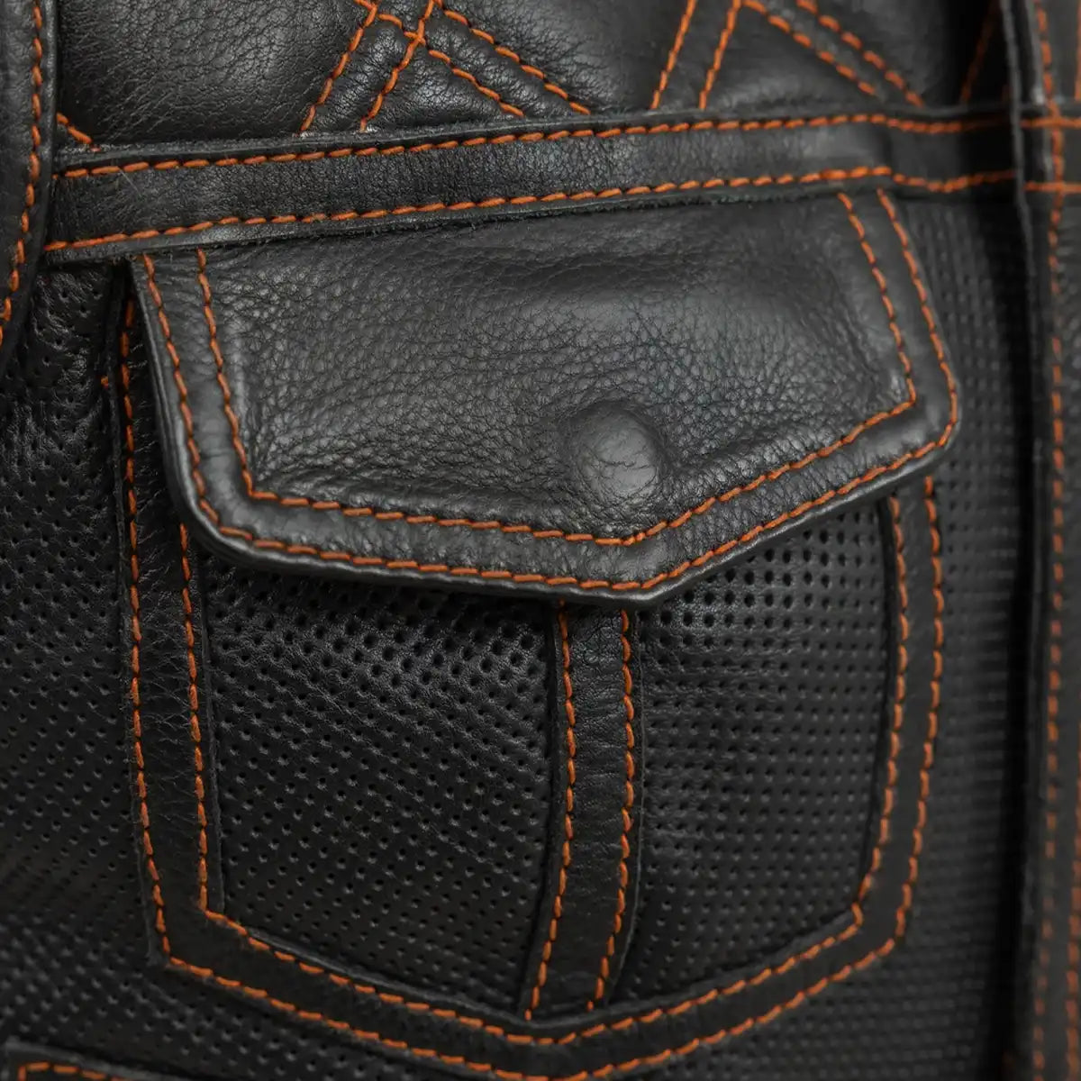 BONNIE PERFORATED WOMEN'S LEATHER VEST