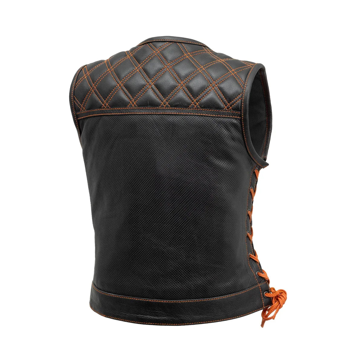 BONNIE PERFORATED WOMEN'S LEATHER VEST