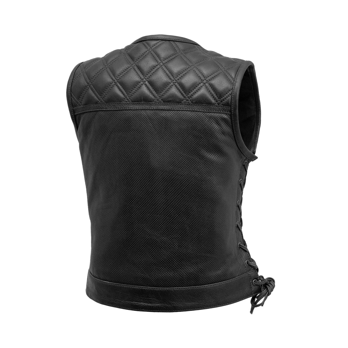 BONNIE PERFORATED WOMEN'S LEATHER VEST