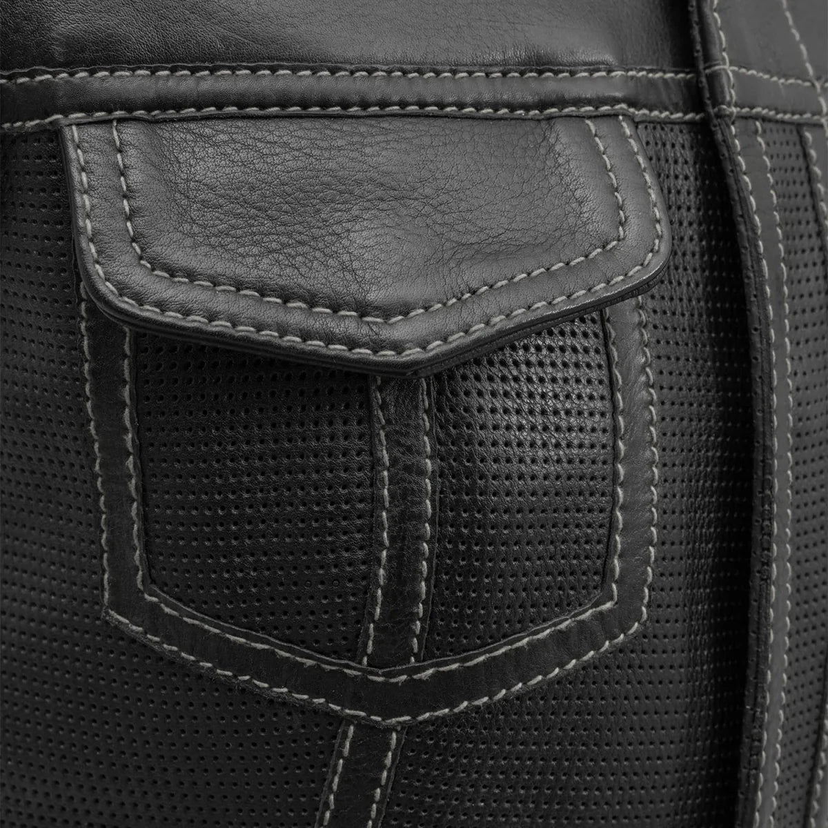 BONNIE PERFORATED WOMEN'S LEATHER VEST