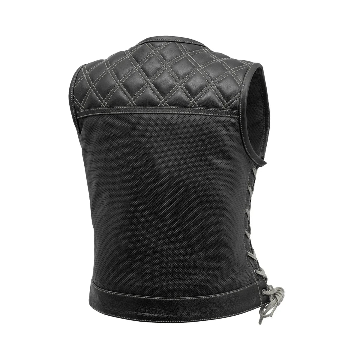 BONNIE PERFORATED WOMEN'S LEATHER VEST