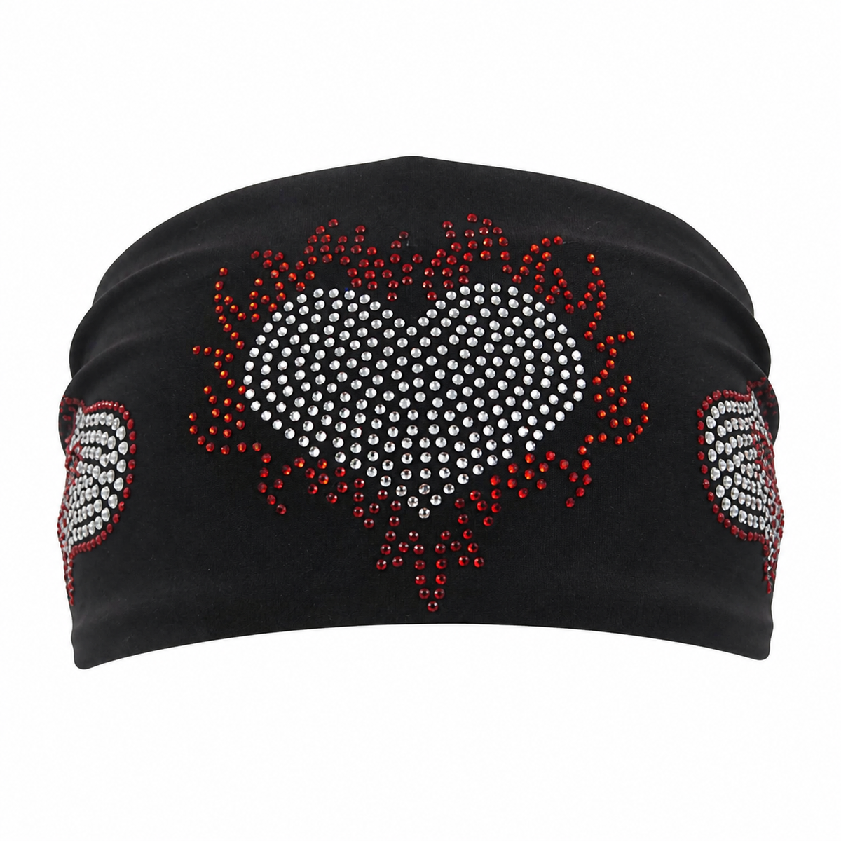 Burning Heart headwrap freestanding front product view