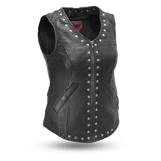 EMPRESS LEATHER MOTORCYCLE VEST