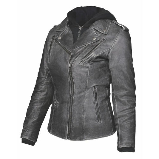 Stella - Women's Leather Motorcycle Jacket