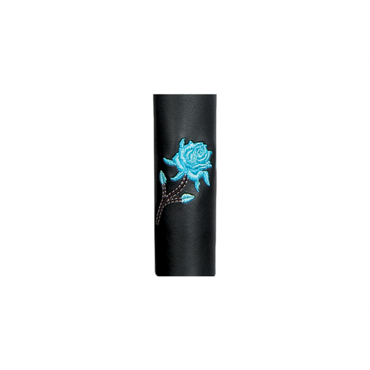 TEAL ROSE SMALL PONYTAIL HOLDER