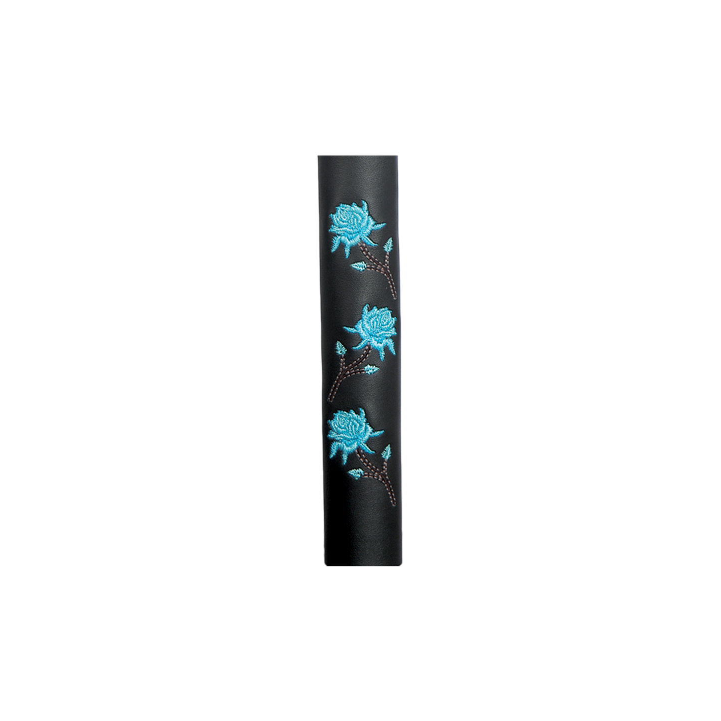TEAL ROSE LARGE PONYTAIL HOLDER