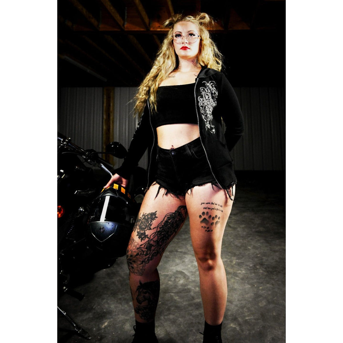 VINTAGE CRYSTAL HOODIE — Liberty Wear 8124