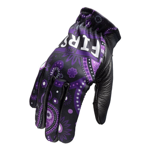PURPLE BLACK CLUTCH GLOVES