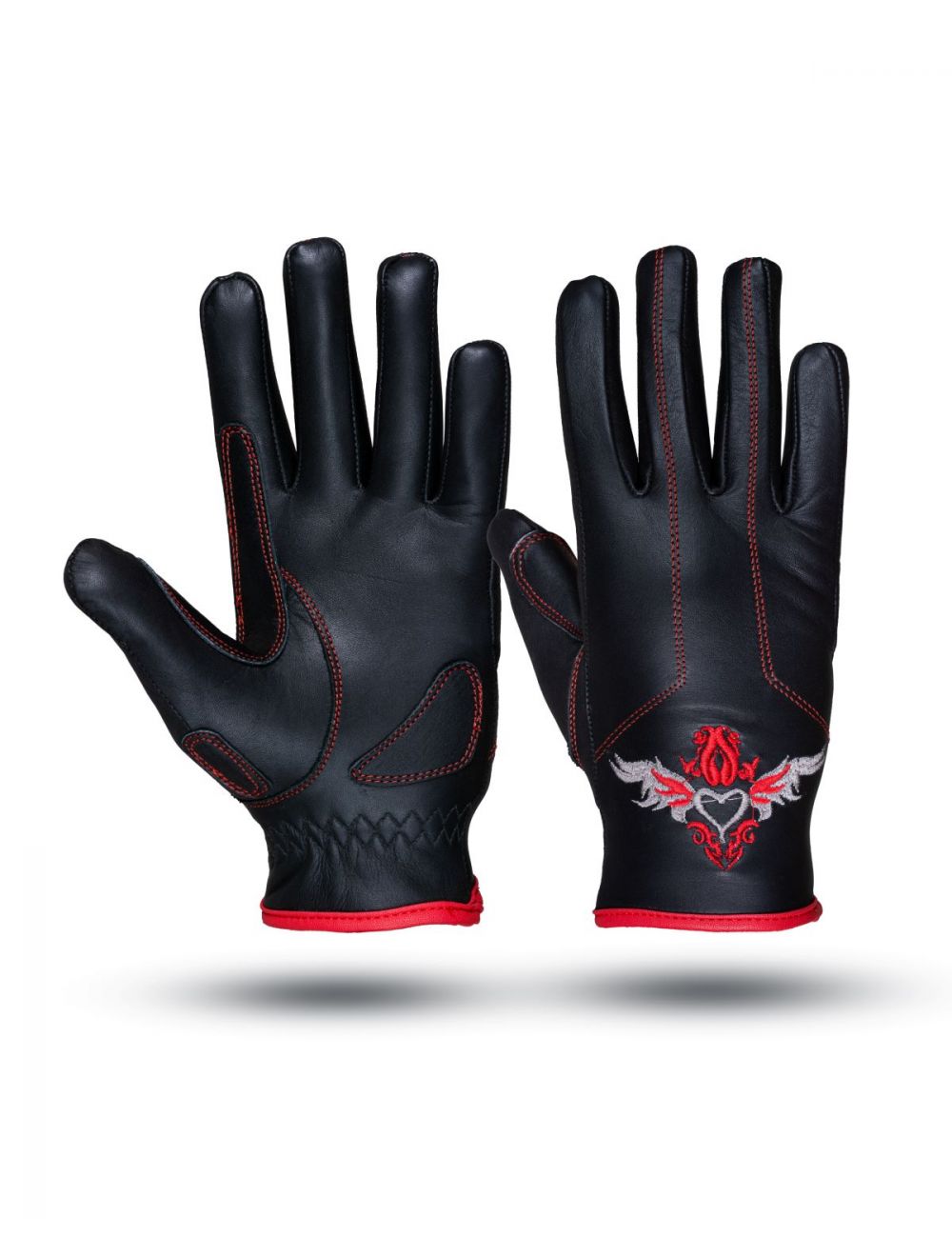 HEART LEATHER GLOVES