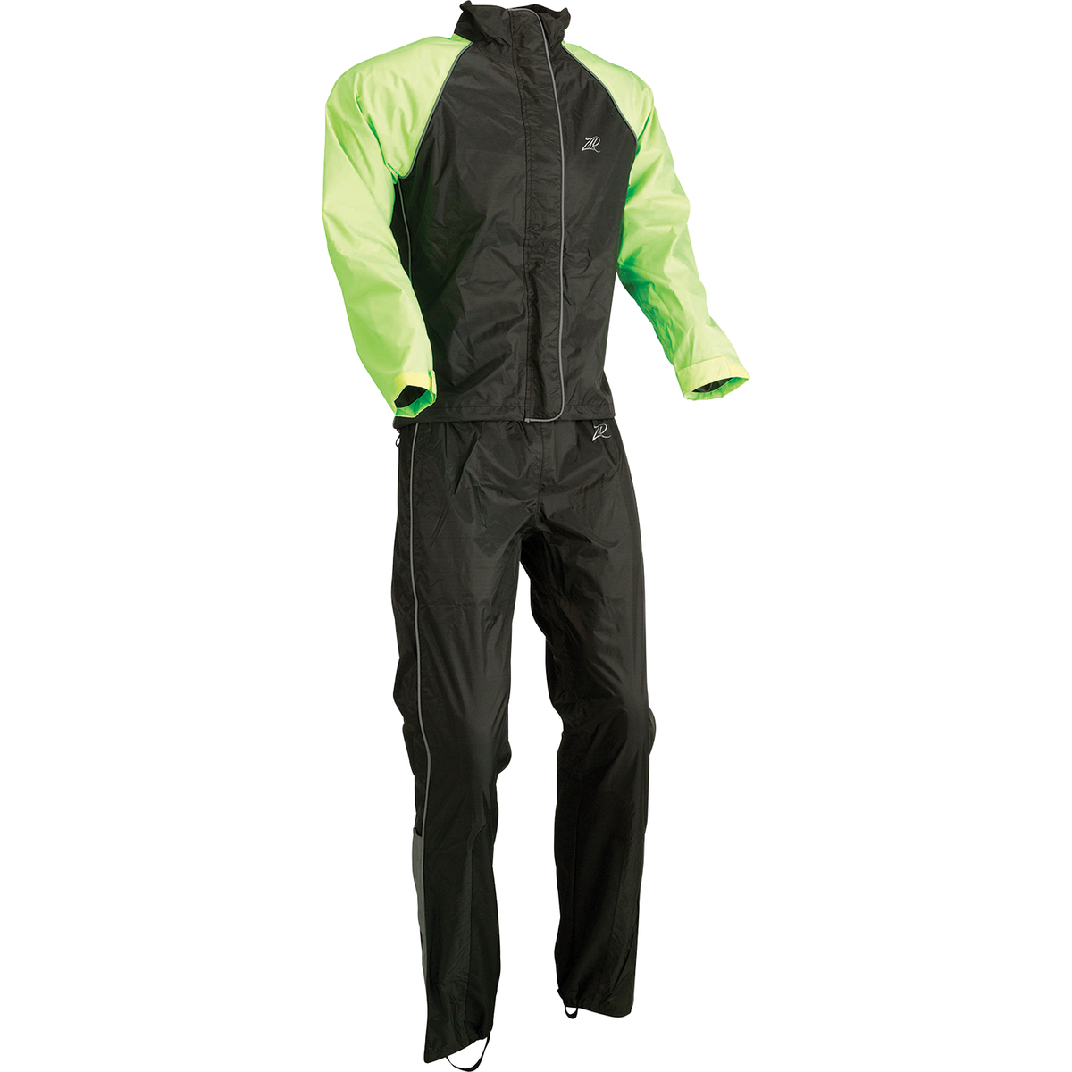 Z1R women's two-piece rainsuit black and hi-vis
