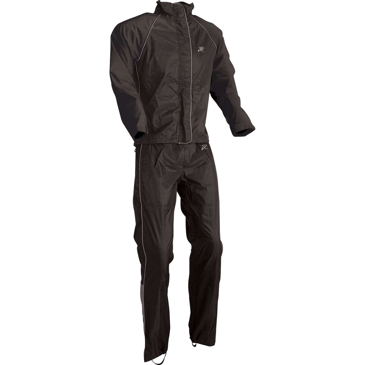 Z1R women's two-piece rainsuit in black