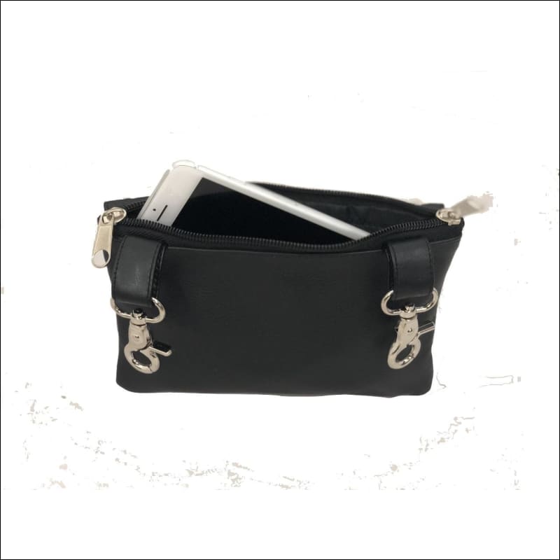 LEATHER STUDDED CLIP ON BAG - CLIP ON BAGS