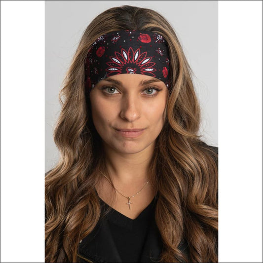 ROSE PAISLEY WITH GEMS THIN EZ BANDZ - Headbands